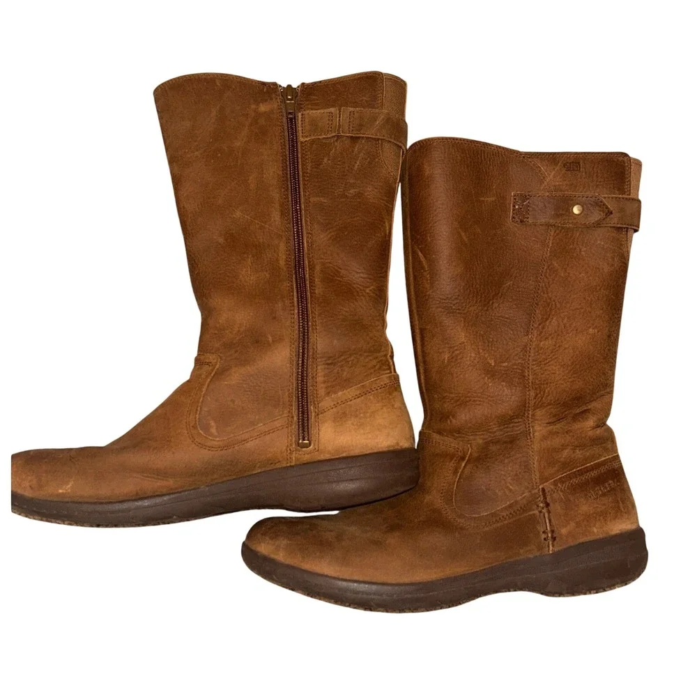 Merrell Tremblant Ezra Womens Brown Leather‎ Waterproof Mid Calf Boots J95324 9
